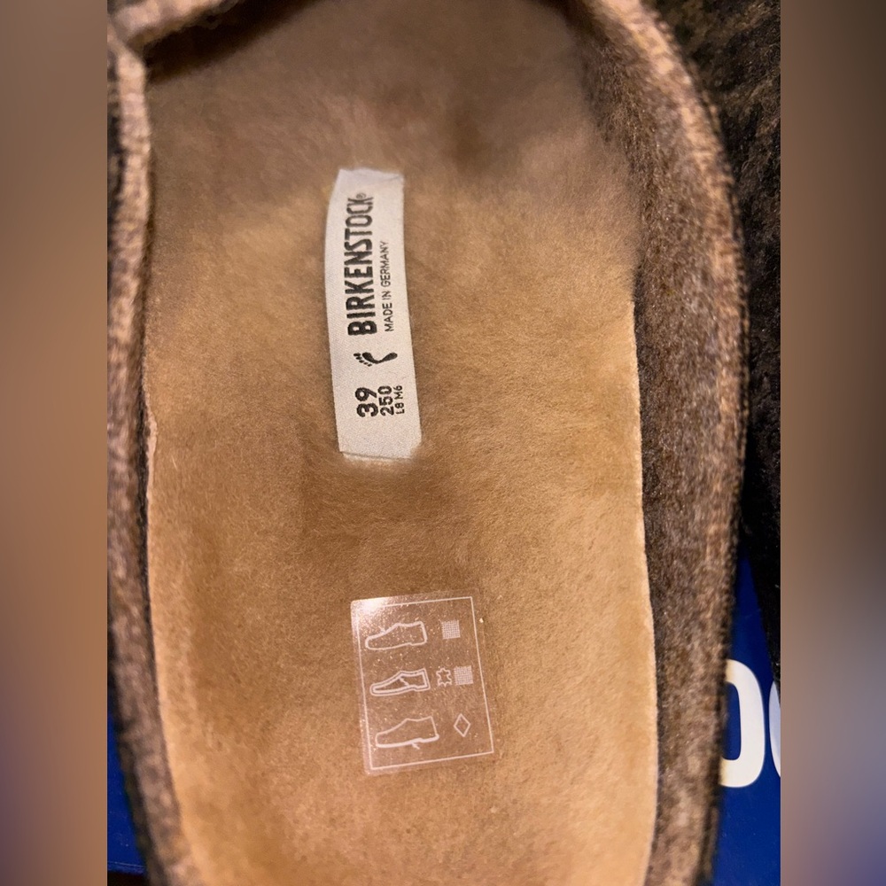 Birkenstock Zermatt Rivet Leo Toffee Melange Slipper - Picture 8 of 9